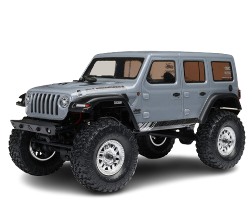 Axial - 1/24 SCX24 Jeep Wrangler JLU 4X4 Rock Crawler Brushed RTR, Gray