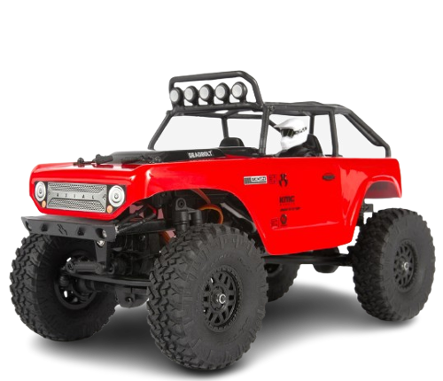 Axial - 1/24 SCX24 Deadbolt 4WD Rock Crawler Brushed RTR, Red