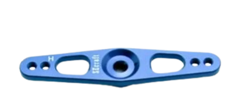 Secraft - Double Servo Arm - 40mm / 1.5" - Hitec (24T) - M2 - Blue