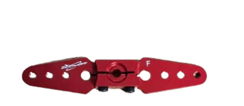 Secraft - Double Servo Arm - 3.5" - Futaba (25T) - M3 - Red