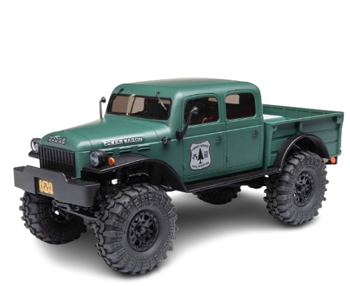 Axial - 1/24 SCX24 Dodge Power Wagon 4WD Rock Crawler Brushed RTR, Green