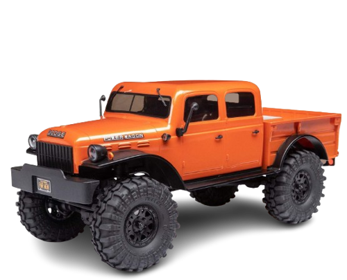 Axial - 1/24 SCX24 Dodge Power Wagon 4WD Rock Crawler Brushed RTR, Orange