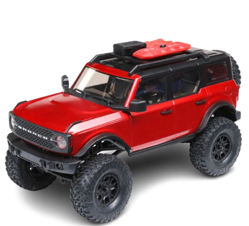 Axial - 1/24 SCX24 2021 Ford Bronco 4WD Truck Brushed RTR, Red