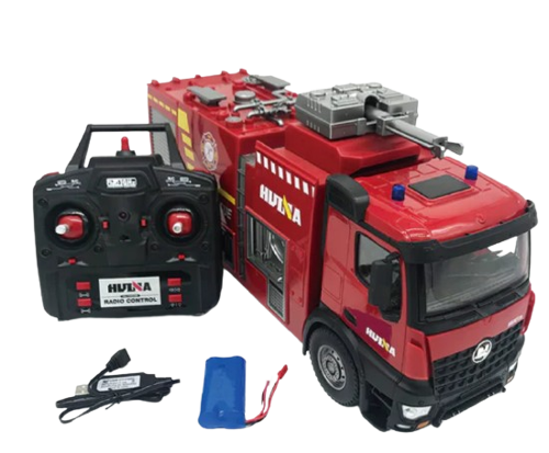 Huina - 1/14 Fire Truck with Powerful Hose RTR (Battery, Radio & USB Charger Included)