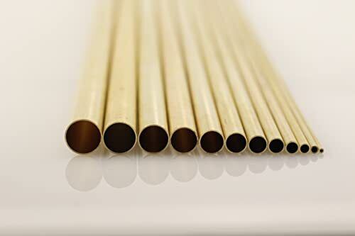 K&S - Round Brass Telescopic Tubing Assortment 1/16 -> 13/32 (12pcs)