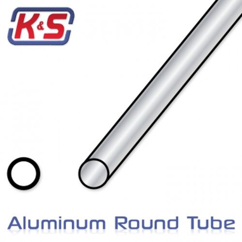 K&S - Alu Round Tube 1.5x305mm (3pcs) KS8100