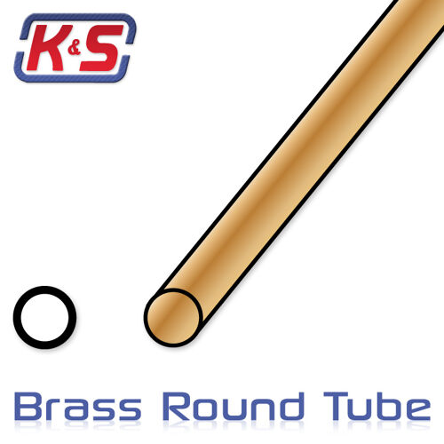 K&S - Brass Round Tube 15.9x305mm (1pcs) KS8143