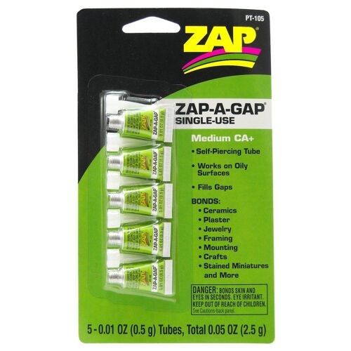 ZAP Medium CA Glue - Green PT-105 (5x 0.5g)