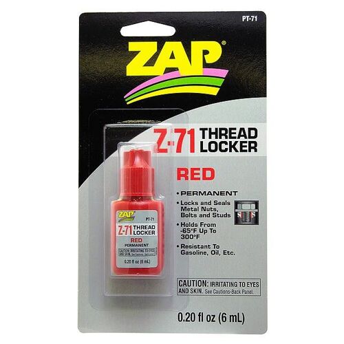 ZAP Permanent Thread Locker Z-71 - Red (6ml)