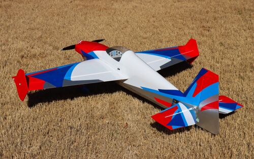 Extreme Flight - Laser 74" V2, White/Blue/Red/Silver ARF Kit