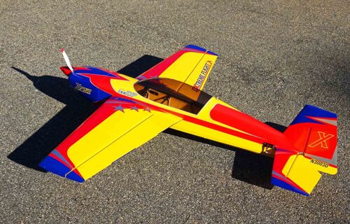 Extreme Flight - Extra 300 60" EXP V2 Plus, Yellow/Red/Blue ARF Kit