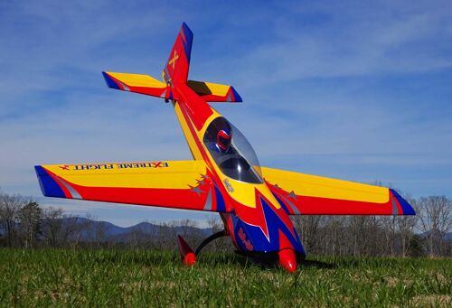 Extreme Flight - Extra 300 85", Yellow/Red/Blue ARF Kit