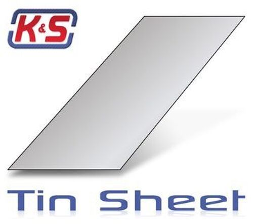 K&S - Tin sheet 0.2x100x250mm(6pcs) KS8254