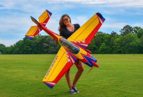 Extreme Flight - Extra 300 EXP 70" V2, Yellow/Red/Blue ARF Kit