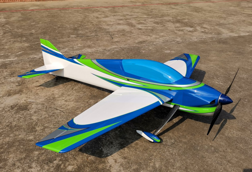 Extreme Flight - Vanquish V2 F3A 2M, Green/Blue/White ARF Kit