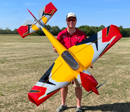 Extreme Flight - Slick 580 EXP 70" V2, Yellow/Red/Grey ARF Kit