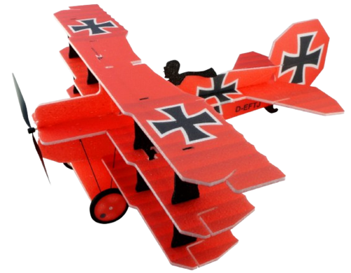 RC Factory - Lil Fokker Indoor Kit 680mm, Red