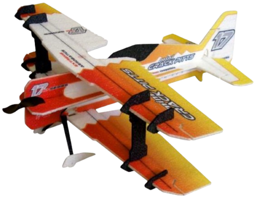 RC Factory - Crack Pitts (Mini) Indoor Kit 560mm, Orange