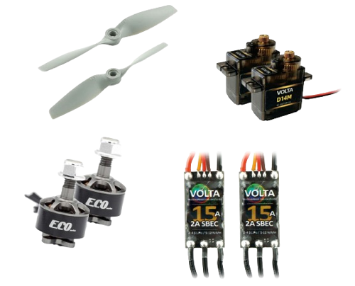 RC Factory - Equipment set Gripen twin motor