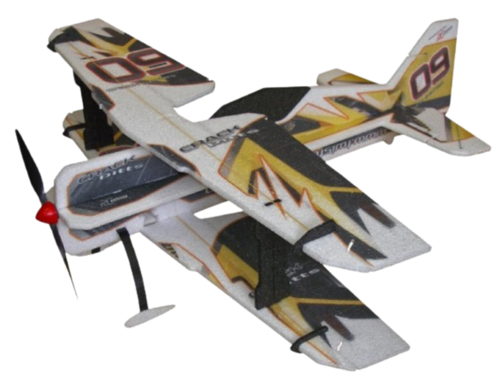 RC Factory - Crack Pitts (Backyard Series) Indoor Kit 755mm, Yellow