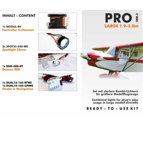 Unilight - Pro-Large light set 1.9 to 3m wingspan