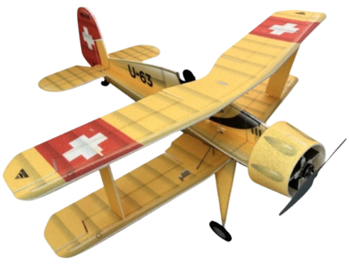 RC Factory - Bücker Jungmeister Indoor Kit 775mm, Yellow