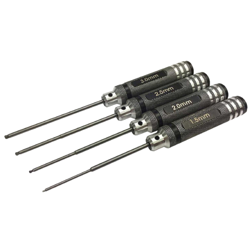 Hex Screwdriver set ball 1,5/2/2,5/3mm