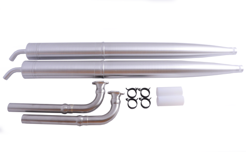 MTW - Muffler Set For GP-123 With RE2 And Knuckle Headers