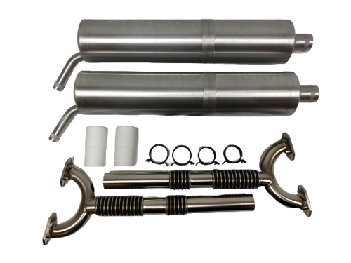 KRUMSCHEID - Muffler Set 3095-6 For DLE222 - L/R With Comfort Headers