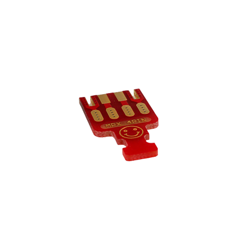 Emcotec - MPX PCB 4 Pins, 5 pieces Red