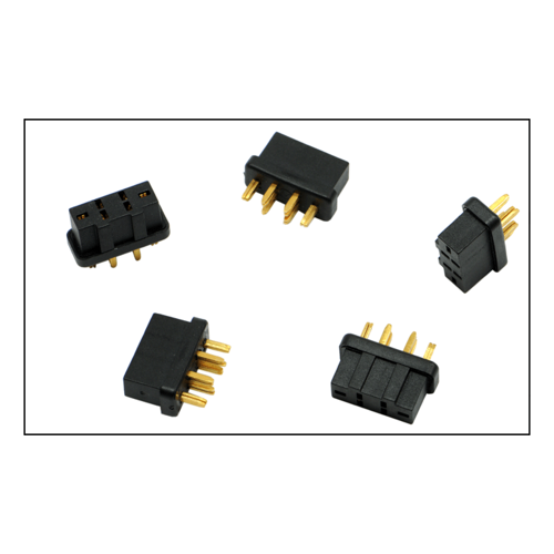 MPX socket high current, 5 pieces (black)