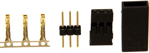 JR servo contraconnector male-pin (10 pcs)