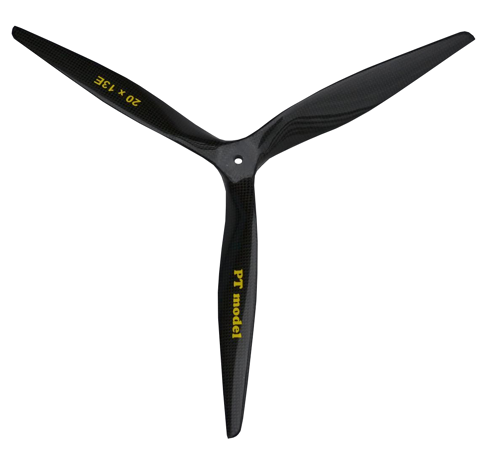 PT 20x13 E Carbone 3-blade hélice (Électrique uniquement)