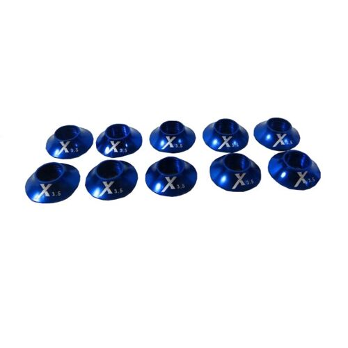 Blue Anodized Washer set 3.0mm