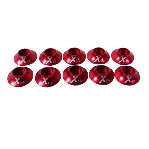 Red Anodized Washer set 3.0mm