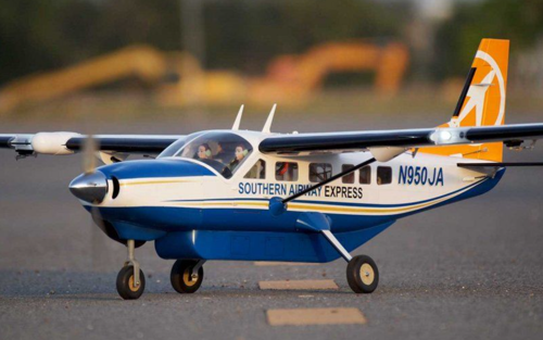 VQ Model - Cessna 208 Grand Caravan 1700mm ARF Kit Blue/White