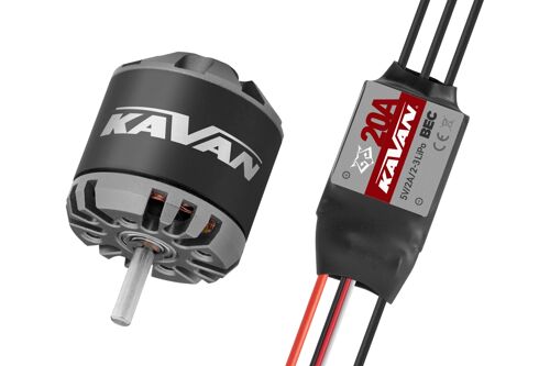 Kavan C2830-750 motor + R-20B ESC