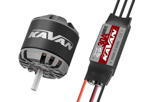 Kavan C2830-1300 motor + R-30B ESC