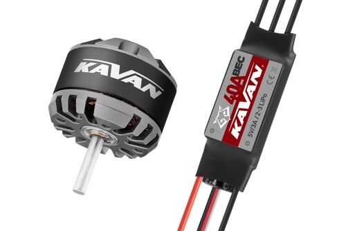 Kavan C3530-1400 motor + R-40B ESC