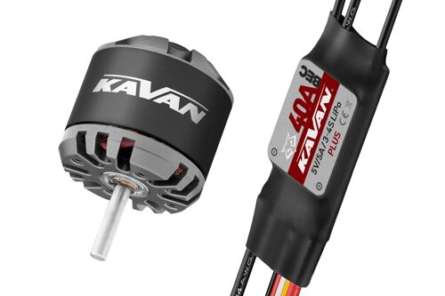 Kavan C3536-850 motor + R-40B ESC