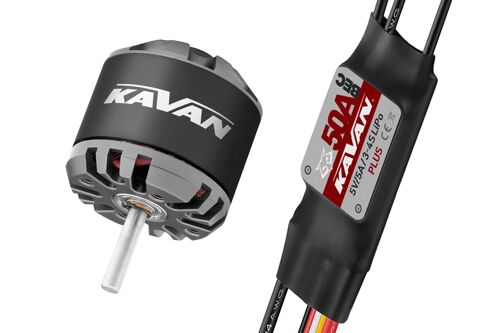 Kavan C3536-1250 motor + R-50SB ESC