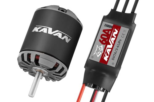 Kavan C3548-800 motor + R-60SB ESC