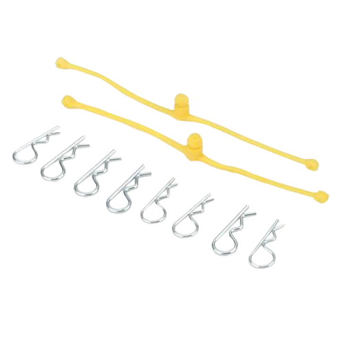 Dubro - Body Klip Retainers - Yellow (2 sets)