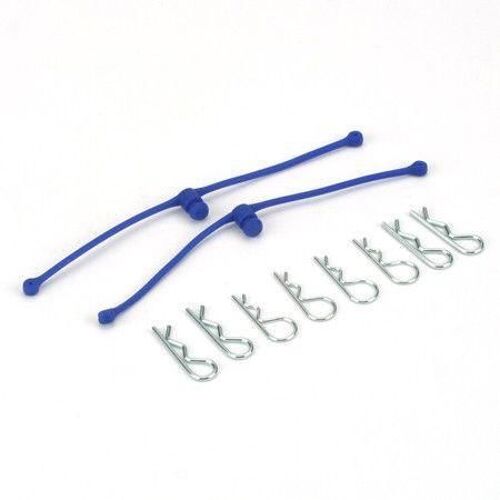 Dubro - Body Klip Retainers - Blue (2 sets)