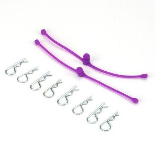 Dubro - Body Klip Retainers - Purple (2 sets)