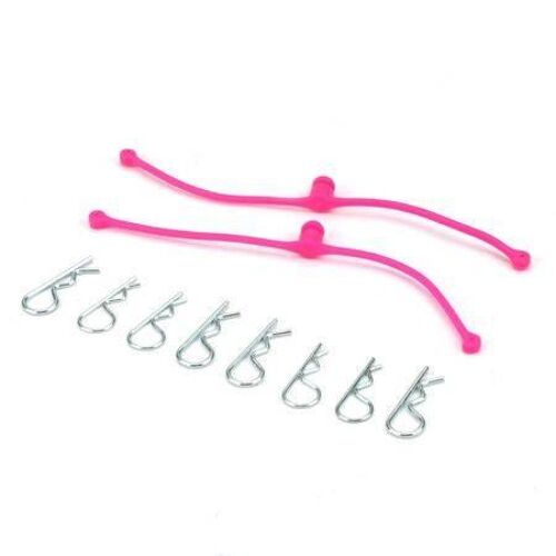 Dubro - Body Klip Retainers - Pink (2 sets)