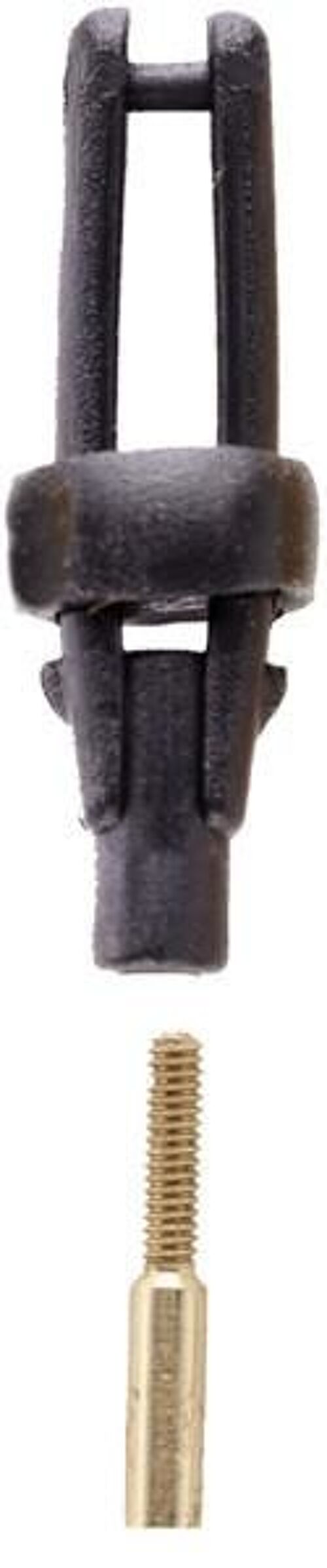 Dubro - Chape micro à bras long 0.8mm - 1mm (Noir) (2 pcs) (973)