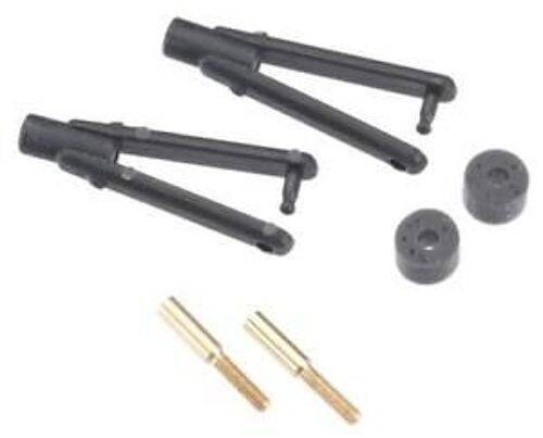 Dubro - Chape micro à bras long 1mm - 1.2mm (Noir) (2 pcs) (974)