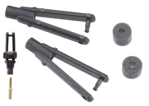 Dubro - Chape micro à bras long 1.5mm (Noir) (2 pcs) (975)