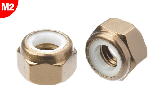 Team Corally - Écrou frein aluminium - M2 - Gun Metal - 10 pcs